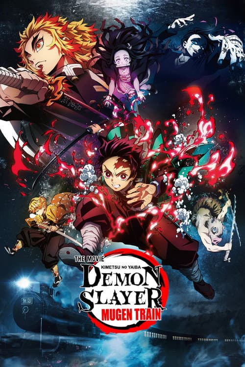 Poster for Demon Slayer -Kimetsu no Yaiba- The Movie: Mugen Train (2020) movie